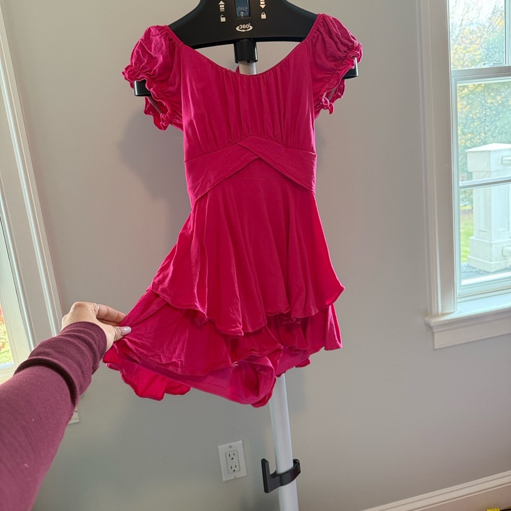 Altar'd State Vibrant Pink Romper
